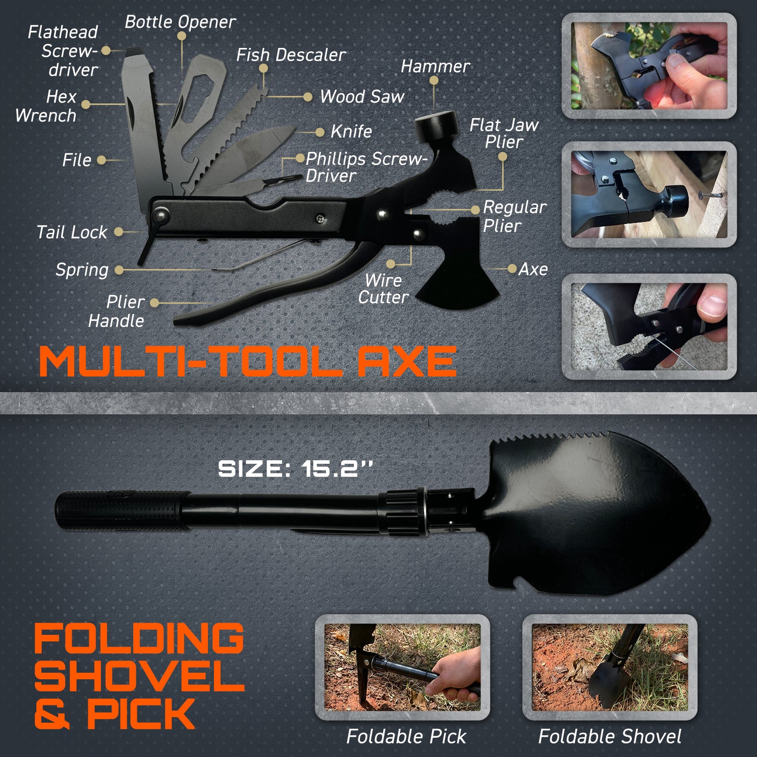 Survival Kit, 175Pcs Survival Gear First Aid Kit with Molle System Compatible Bag