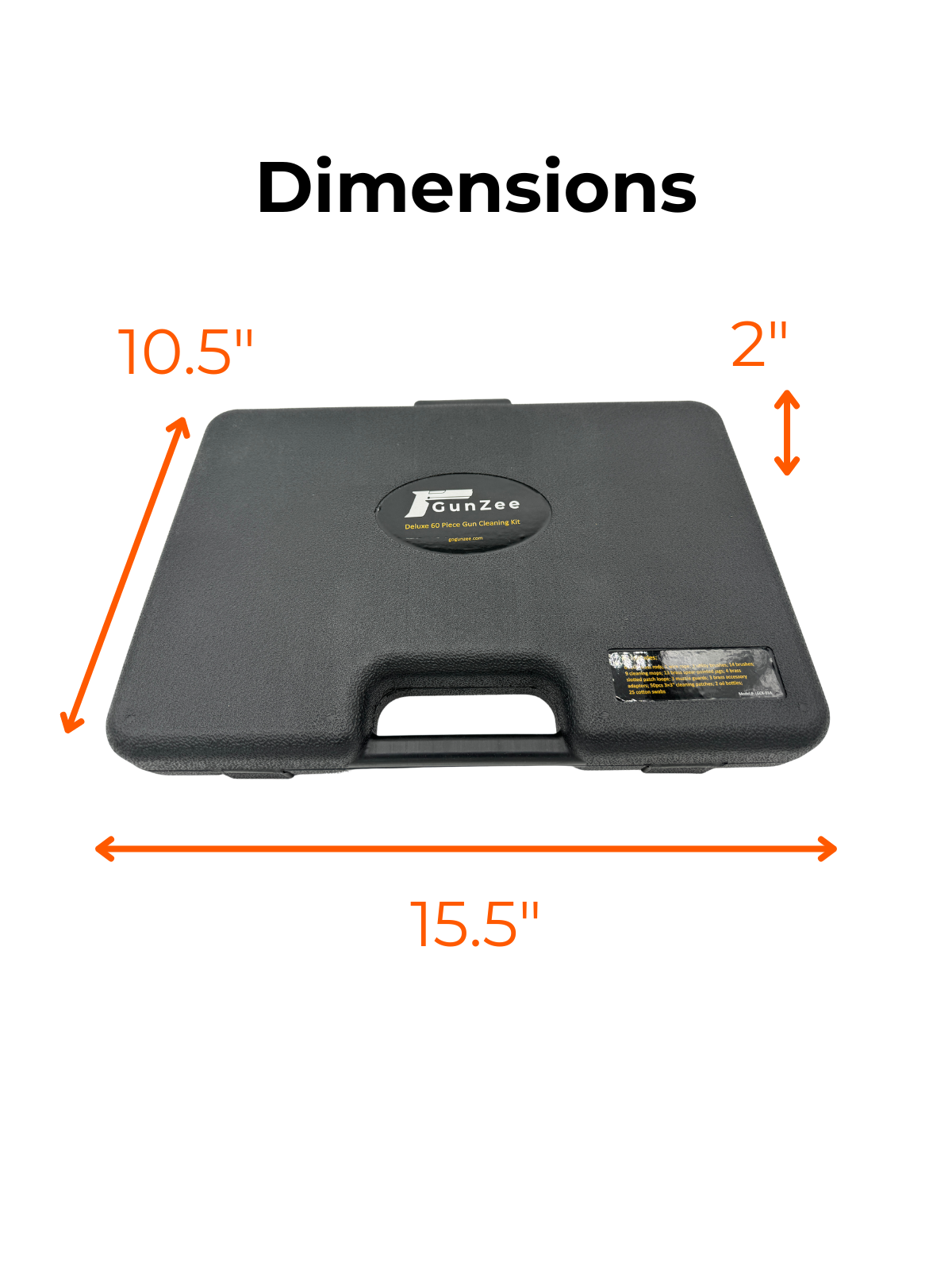 Deluxe All-in-One Gun Cleaning Kit – For Handguns, Rifles, Shotguns & Muzzleloaders with Brass Rods, Brushes, Jags & Case