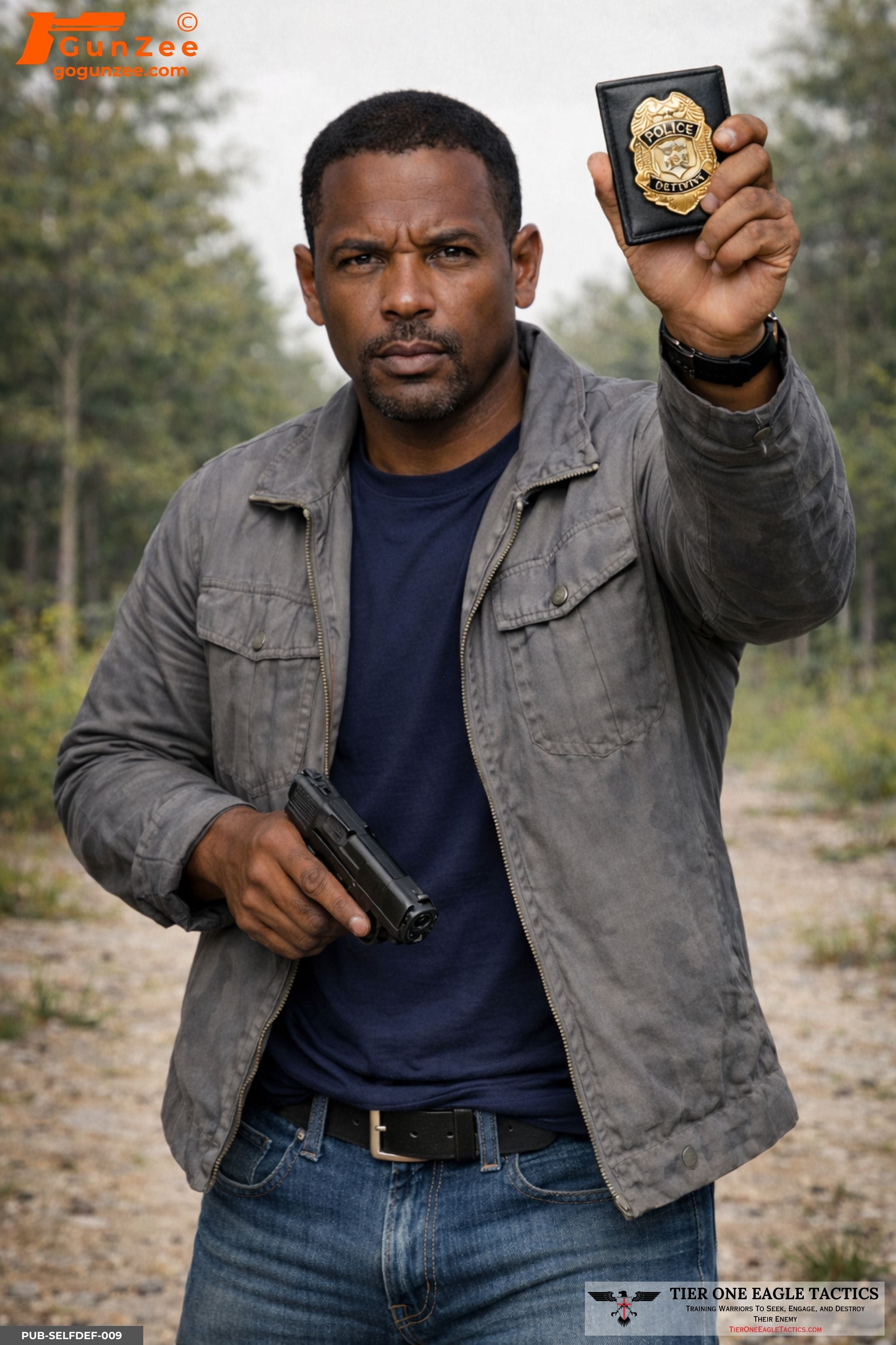 Plainclothes Officer Badge Reveal – Law Enforcement Identification Scenario