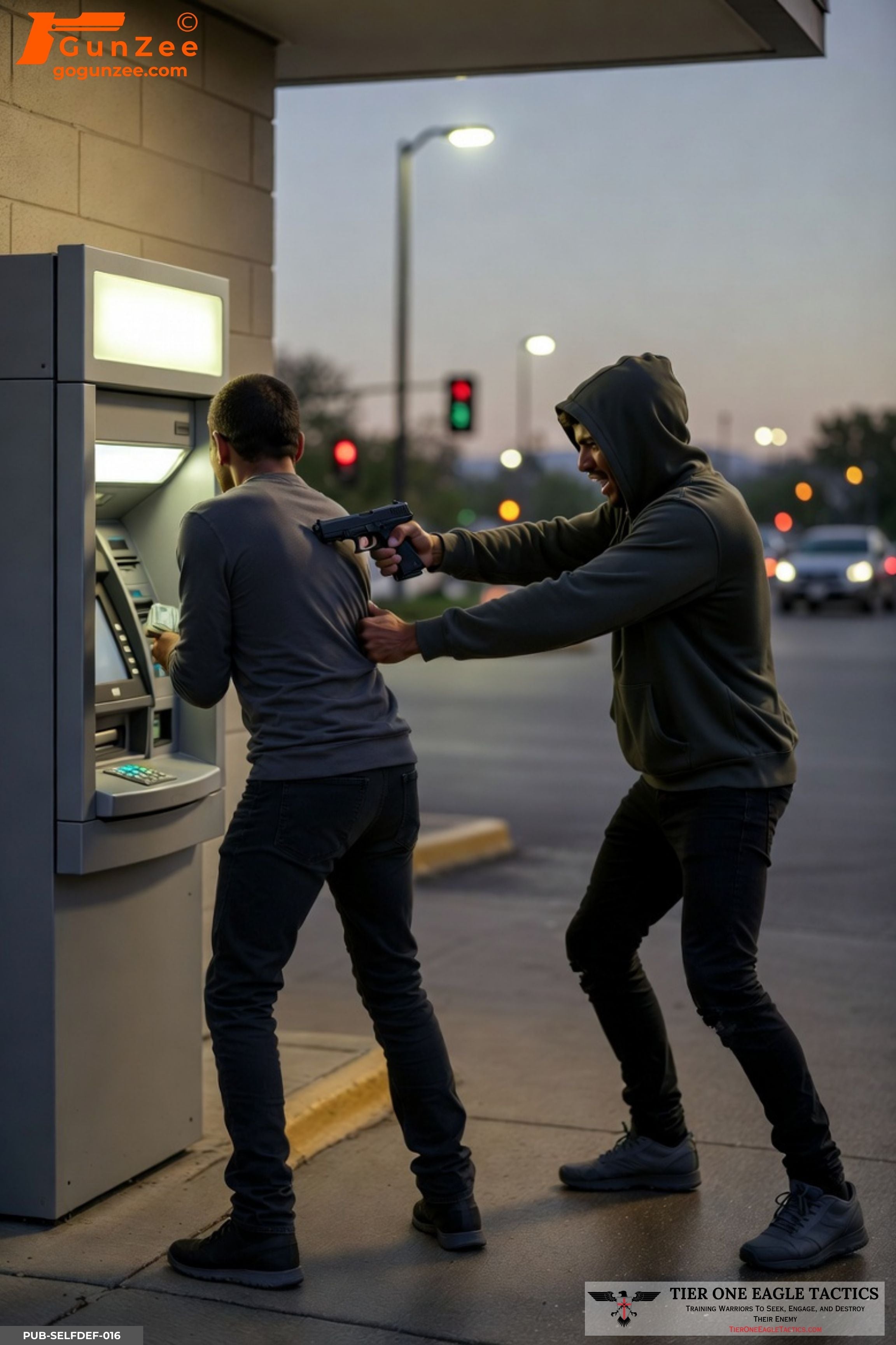 ATM Robbery Gunpoint Ambush – Rear-Aspect Public Threat Scenario
