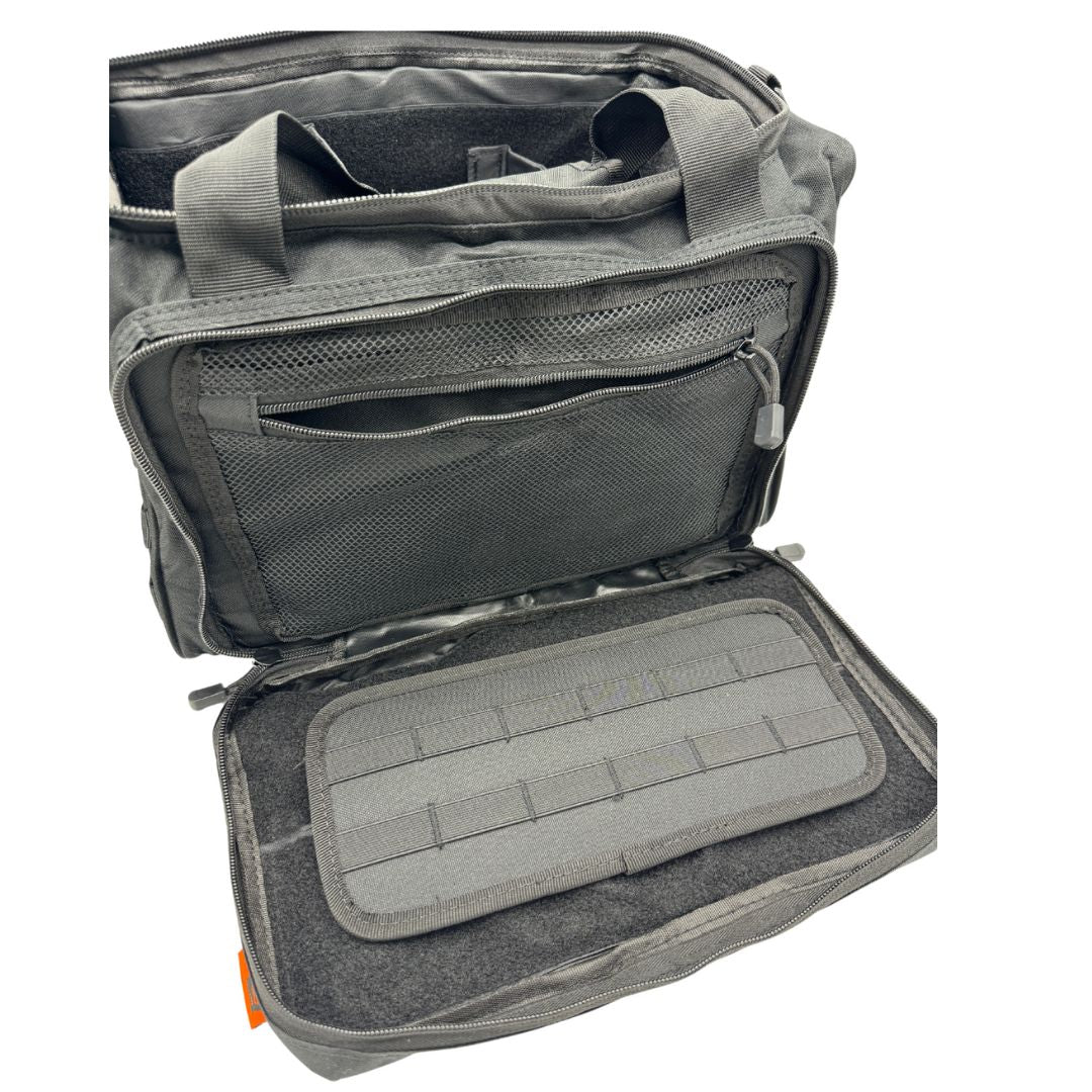 Heavy Duty Range Bag – 600D Ballistic Nylon Shooting Gear Bag with Padded Compartments, Customizable Dividers & Ample Storage for Firearms, Ammo & Accessories — image 6