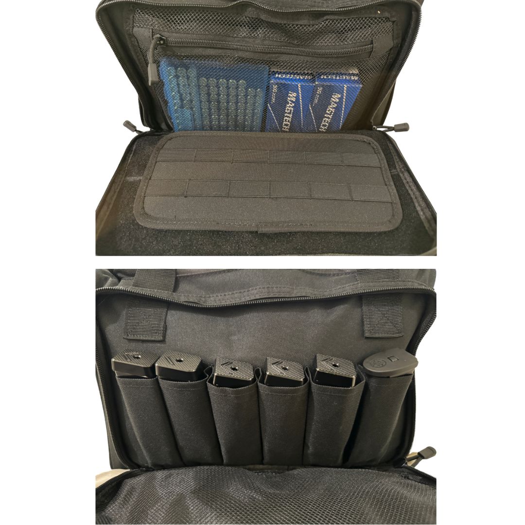 Heavy Duty Range Bag – 600D Ballistic Nylon Shooting Gear Bag with Padded Compartments, Customizable Dividers & Ample Storage for Firearms, Ammo & Accessories — image 4