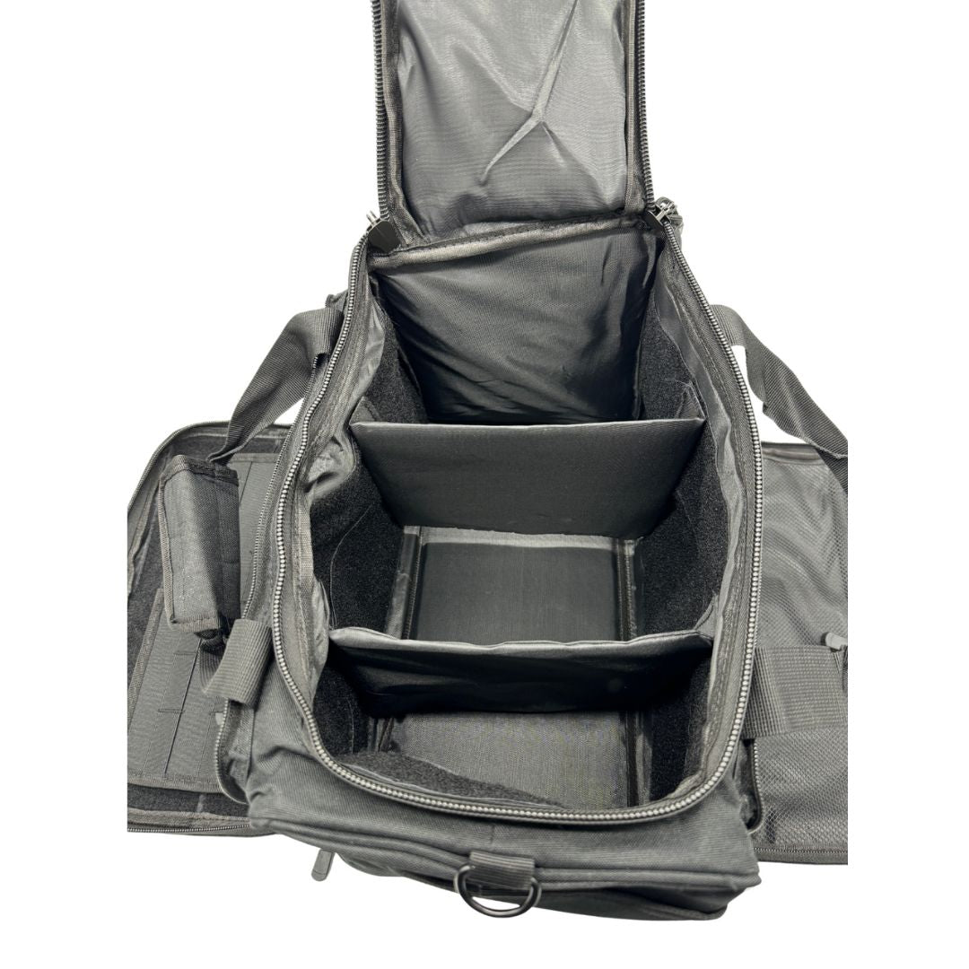 Heavy Duty Range Bag – 600D Ballistic Nylon Shooting Gear Bag with Padded Compartments, Customizable Dividers & Ample Storage for Firearms, Ammo & Accessories — image 5
