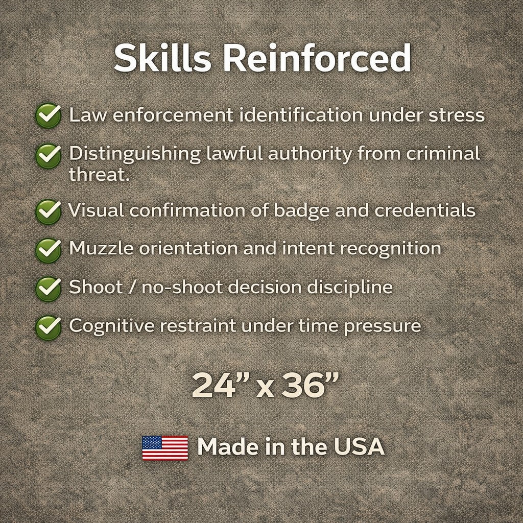 Low-Light Plainclothes Officer Threat Assessment Scenario