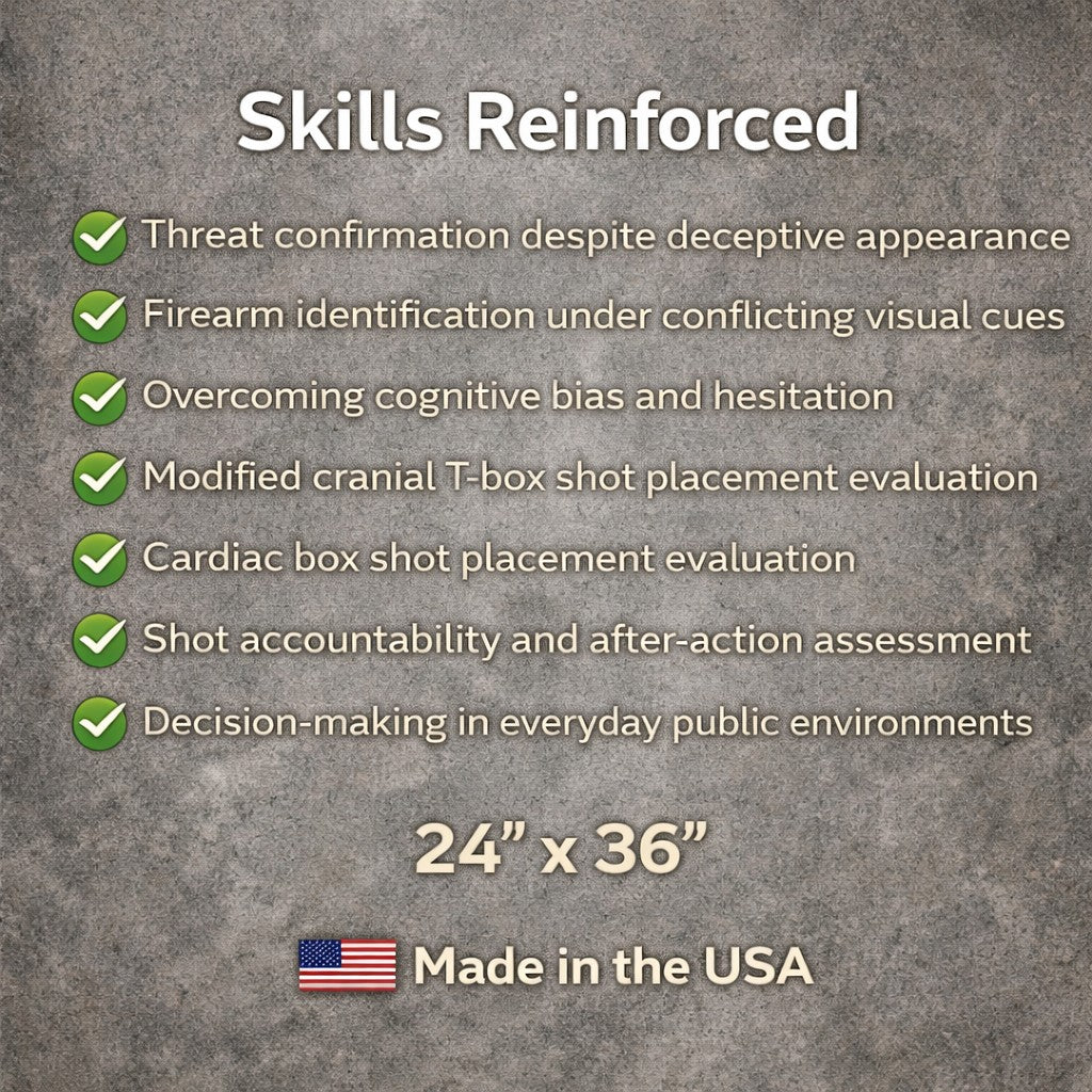 Wheelchair Ambiguous Threat – Concealed Handgun Public Encounter Shooting Target