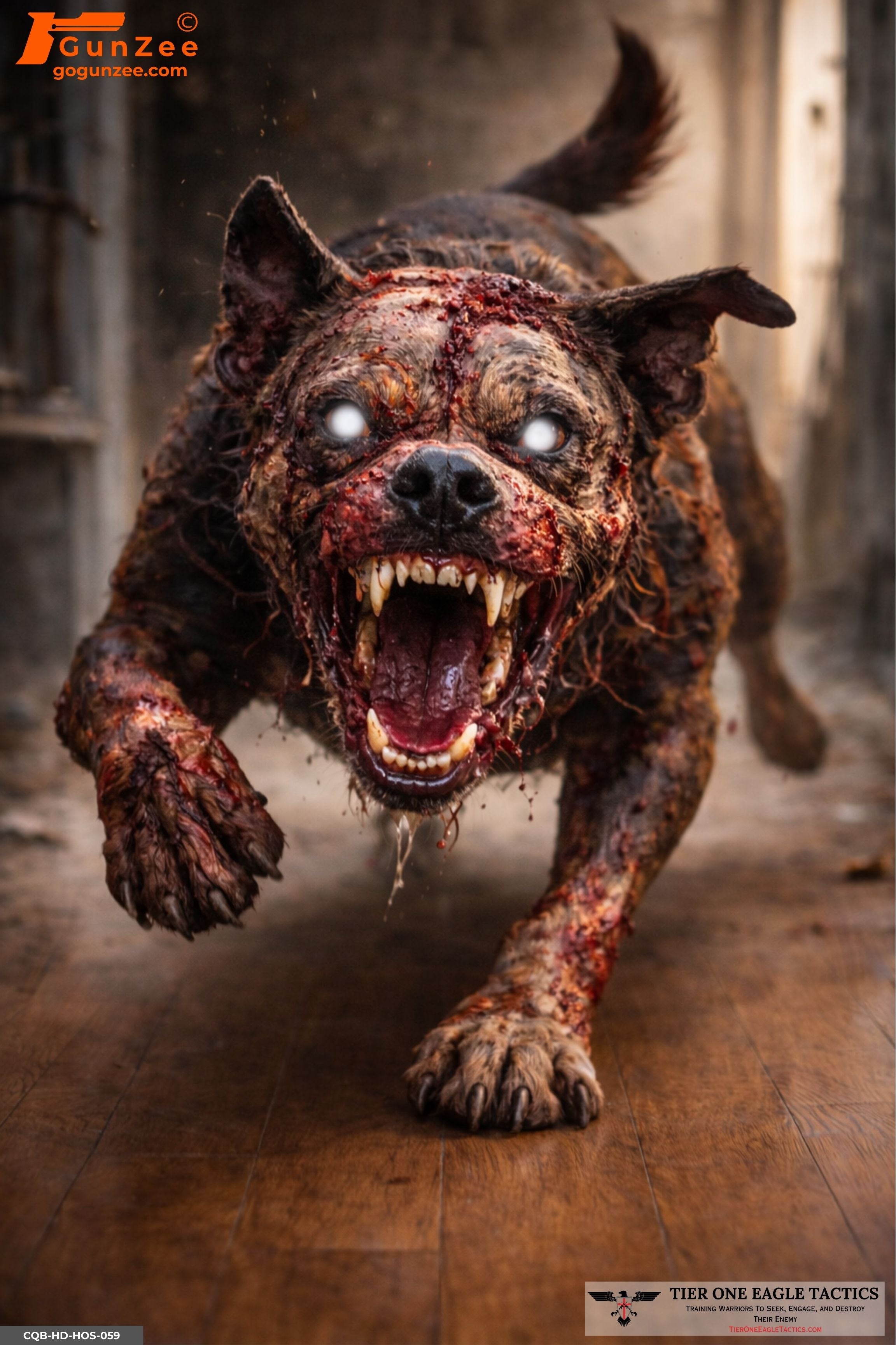 Zombie Dog Charging Novelty Home Defense Shooting Target