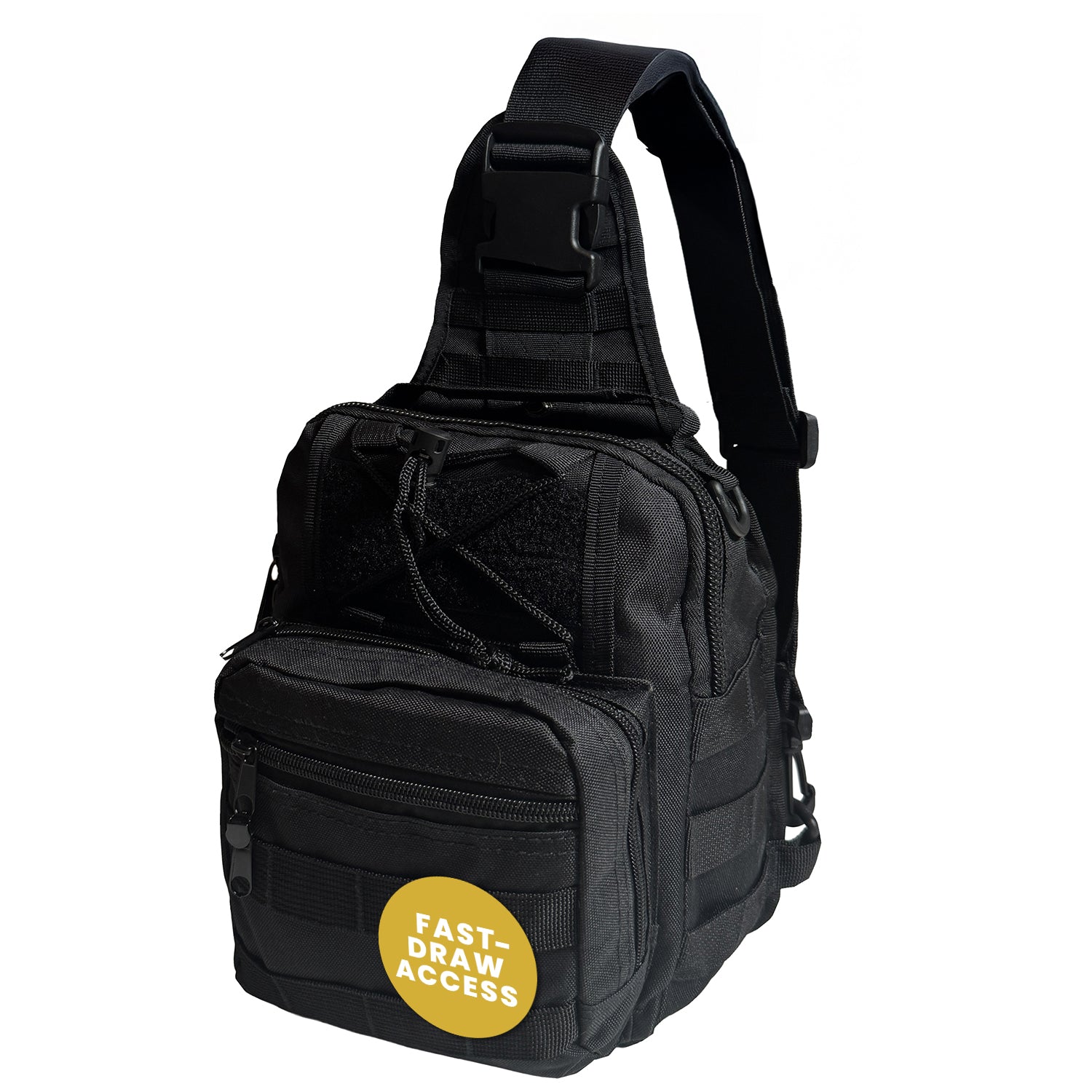 Heavy Duty Tactical Sling Backpack – Water-Resistant MOLLE Single-Stra