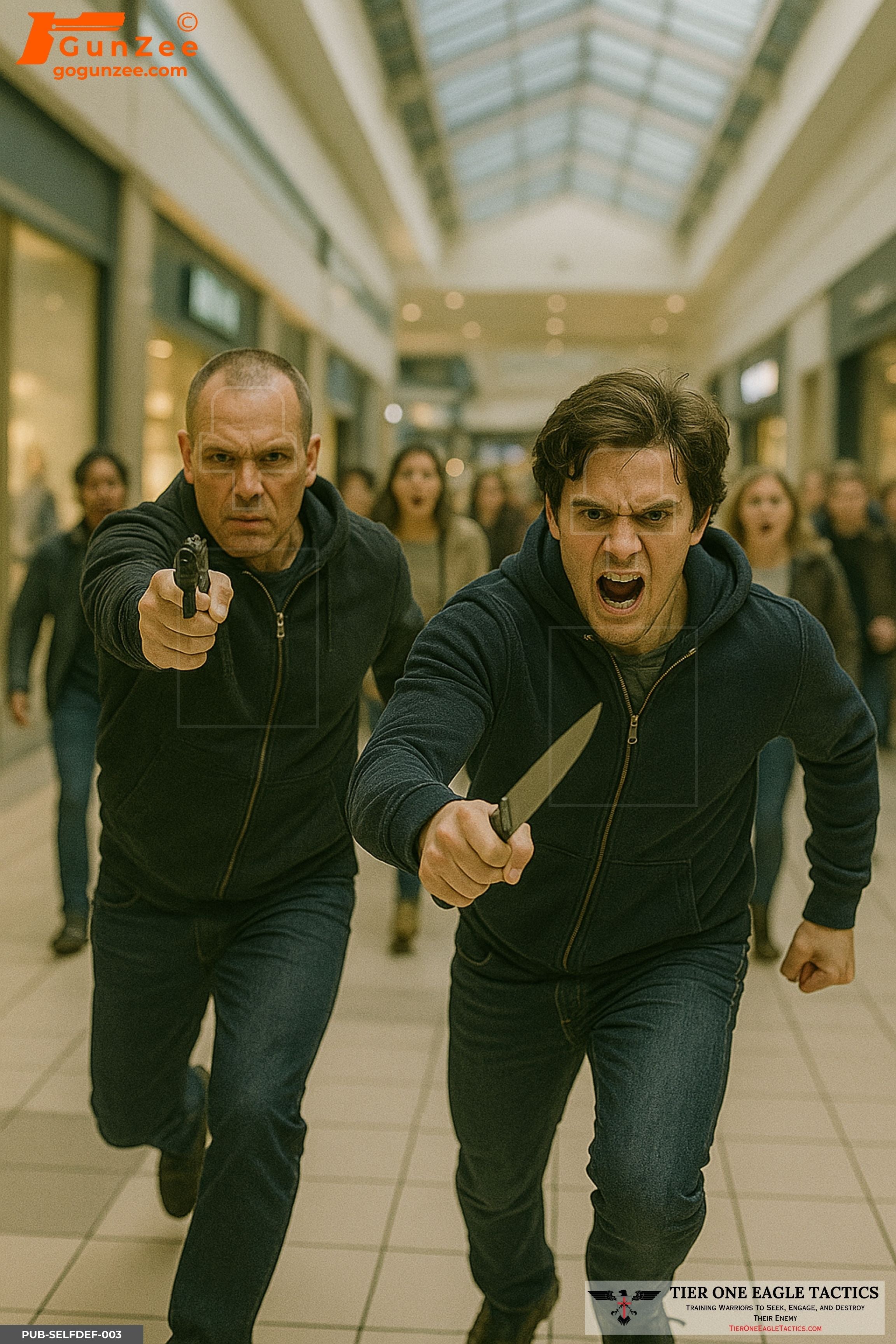 Dual-Threat Mall Corridor Assault Shooting Target