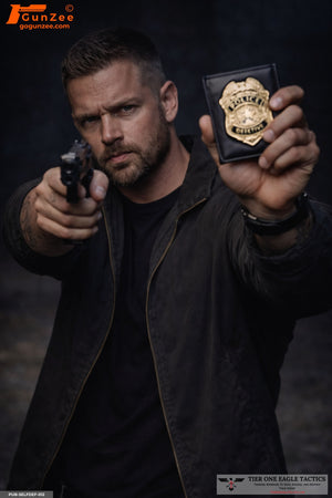 Low-Light Badge Presentation – Plainclothes Officer Identification Scenario
