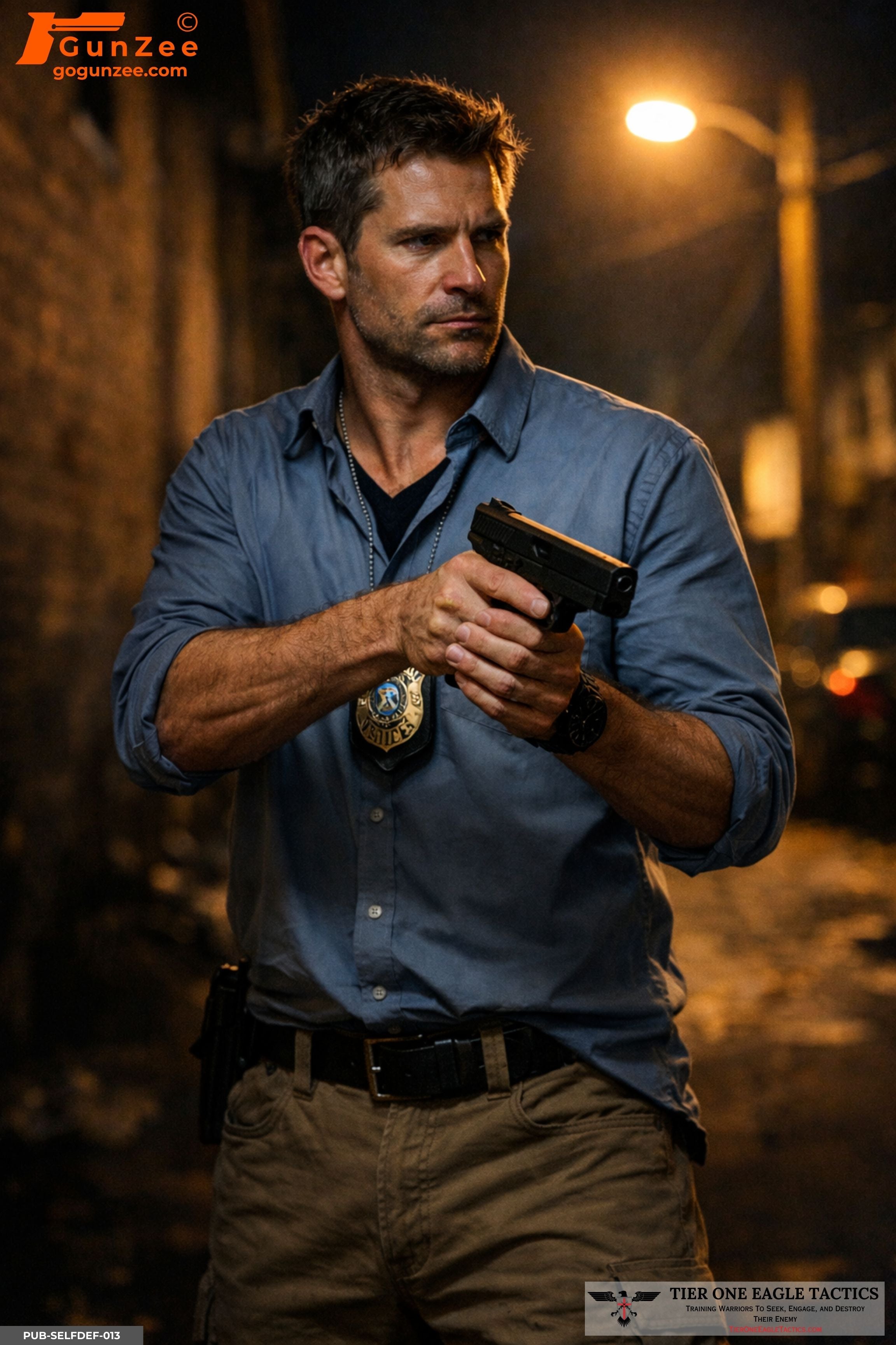 Low-Light Plainclothes Officer Threat Assessment Scenario